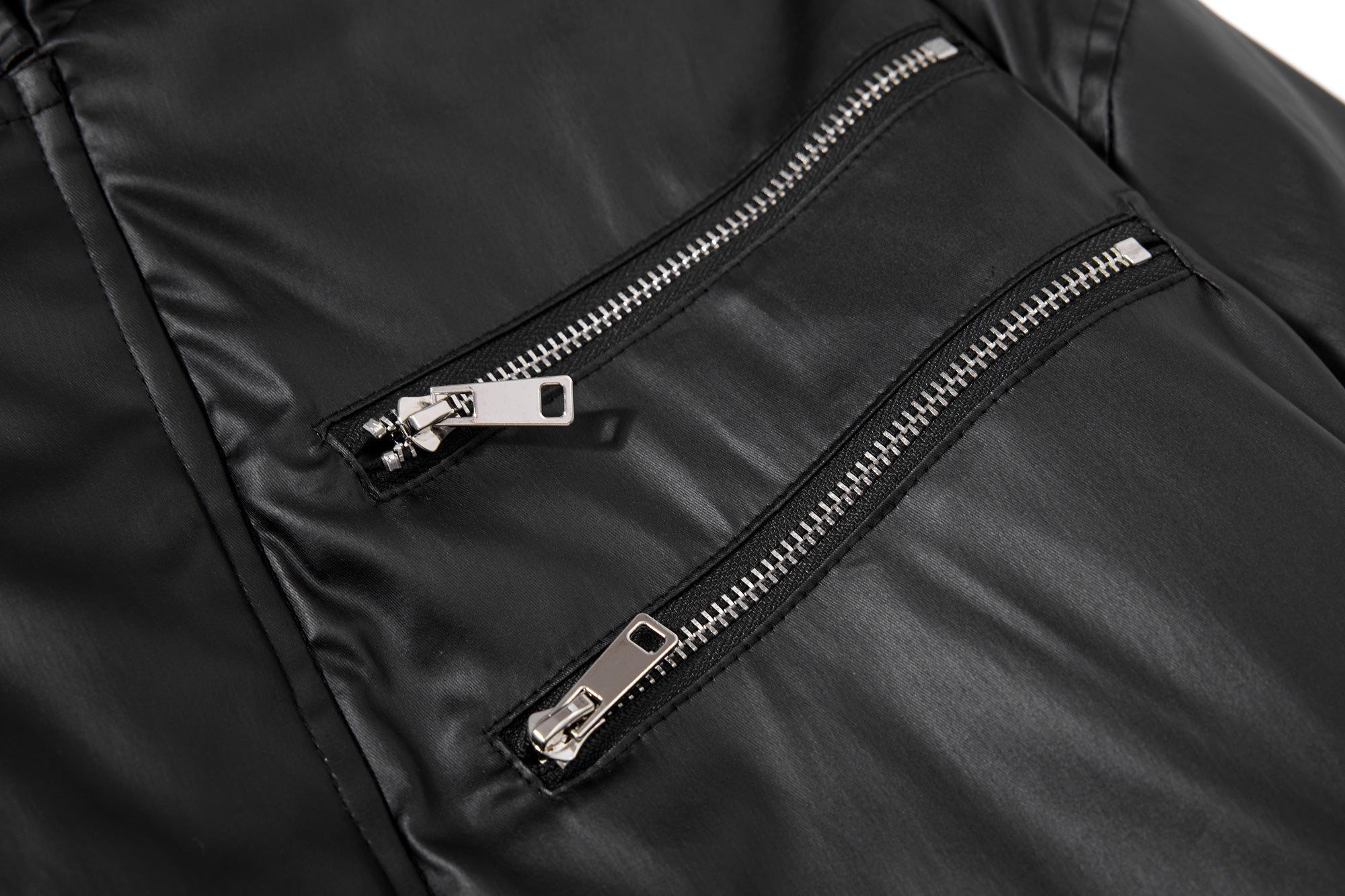 Omirad Dual-Zip PU Bomber Jacket | Moto Street Style