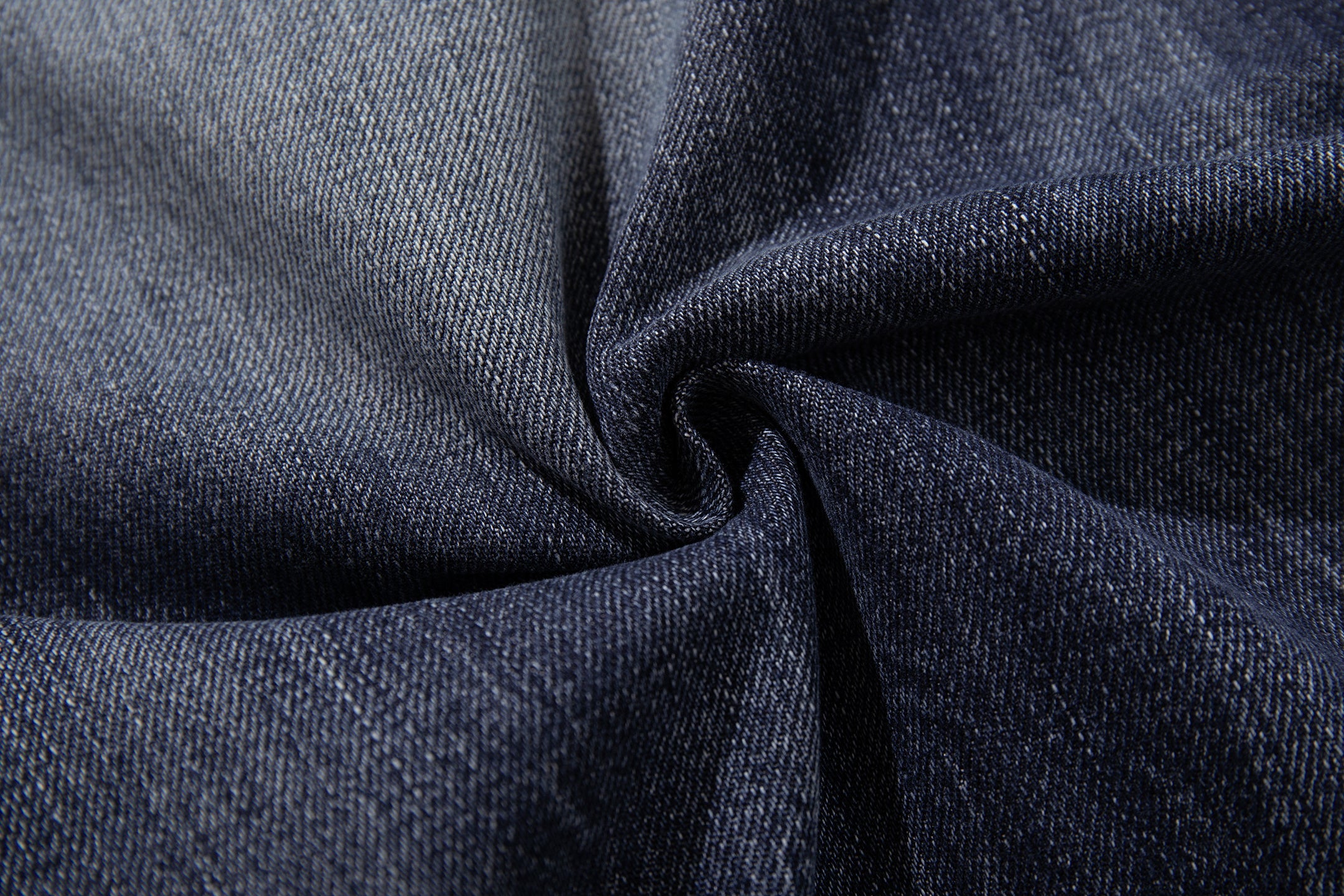 Omirad Cracked-Wash Wide-Leg Jeans | Deep Indigo Denim