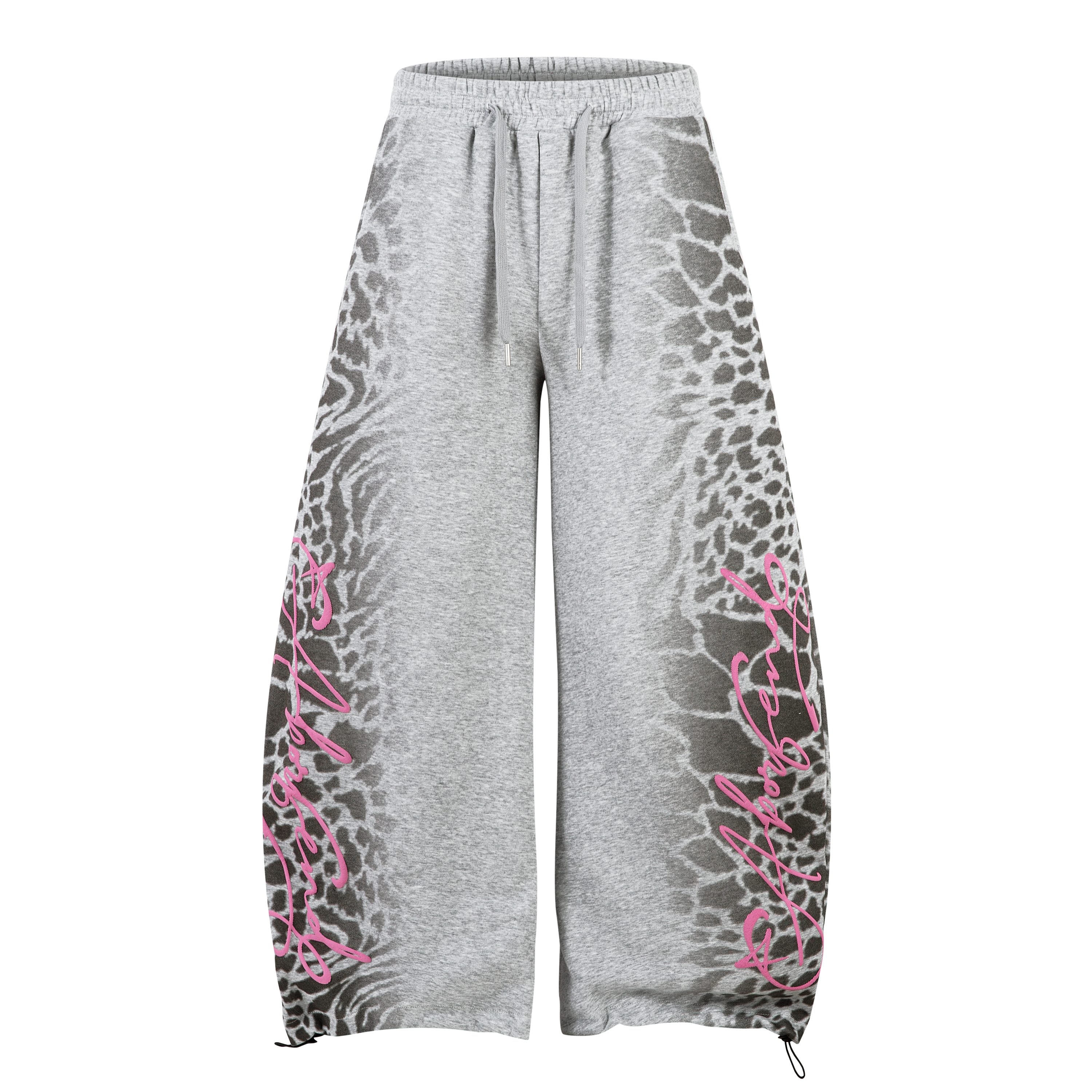 Omirad Leopard Fade Wide-Leg Sweatpants | Streetwear