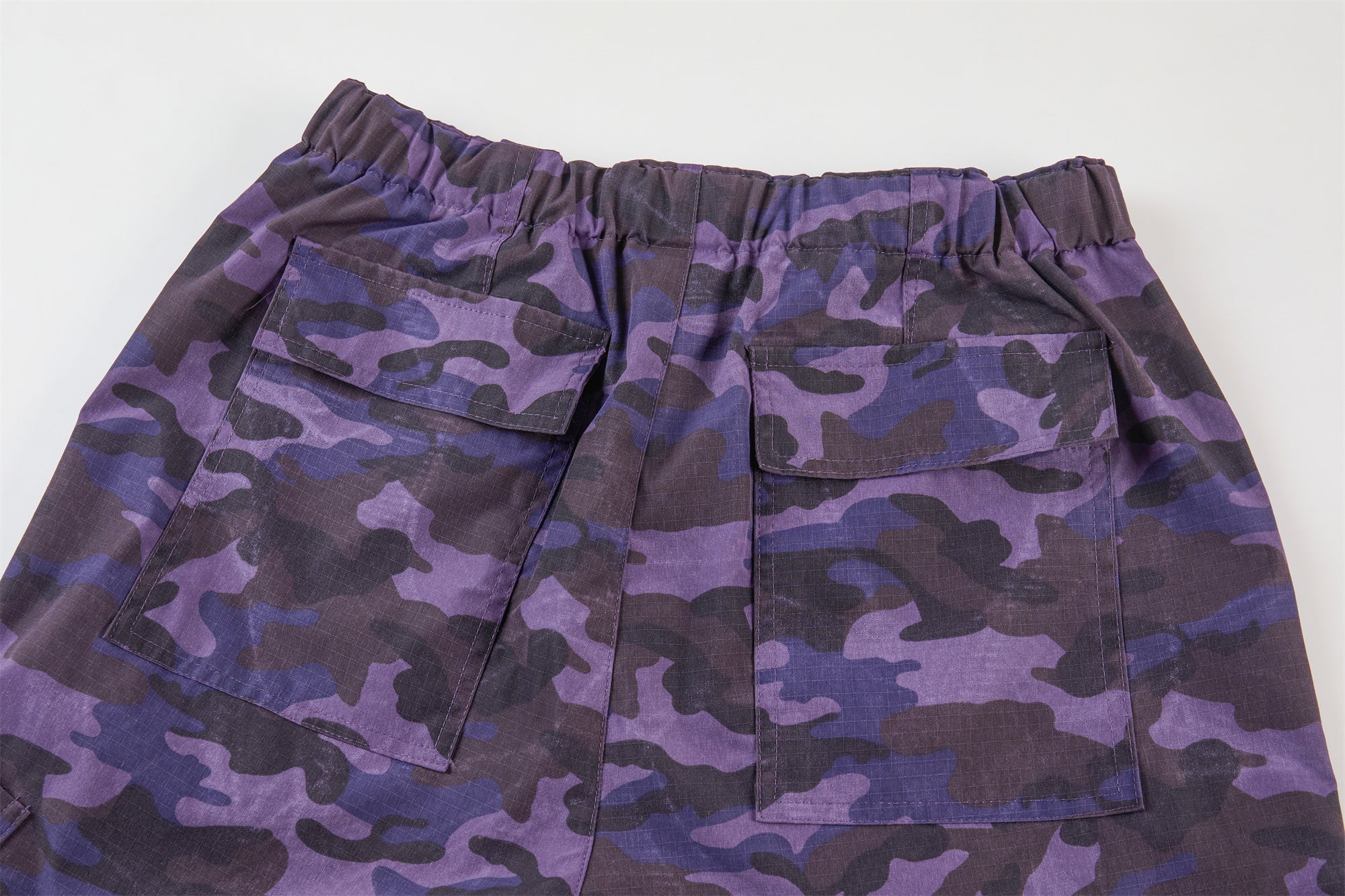 Omirad Purple Camo Wide-Leg Cargo Pants | SEAKOFF