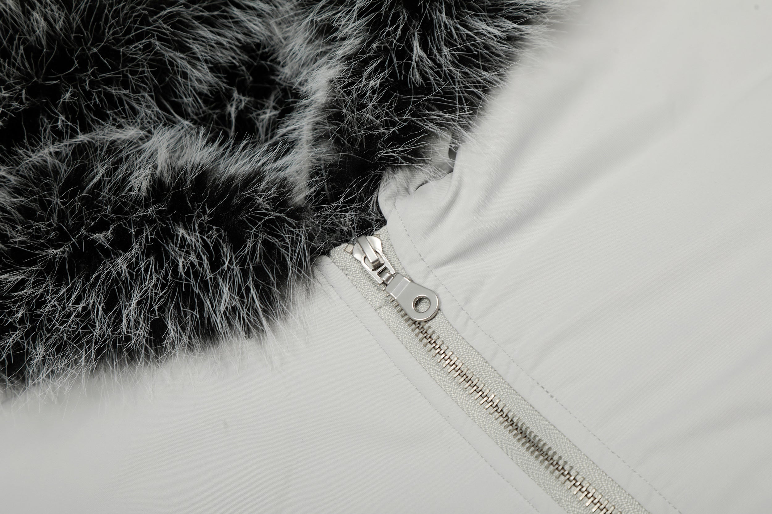 Faux Fur Hood Utility Bomber Jacket | Omirad