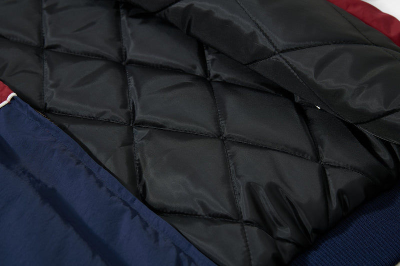 Retro Racing Colorblock Bomber Jacket | MAFA Vintage