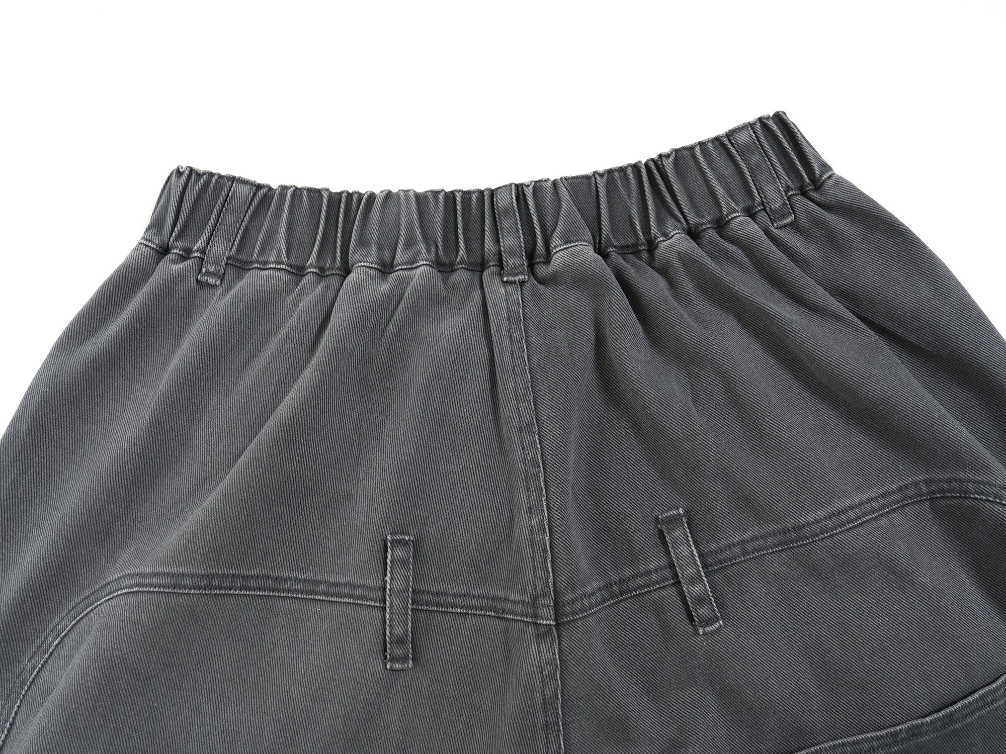 High-Waist Wide-Leg Denim Pants | Vintage Wash Cotton
