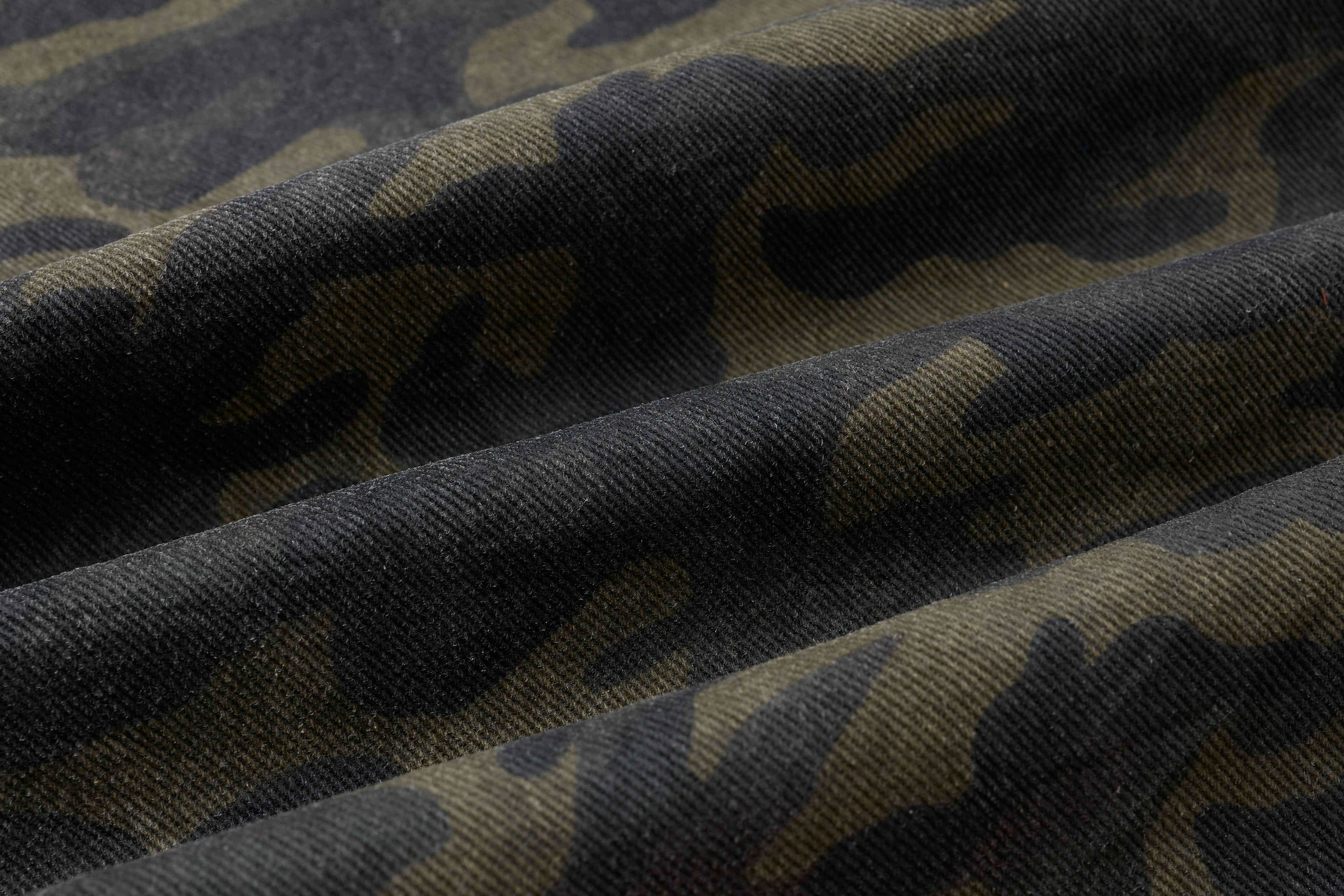 Omirad Camo Wide-Leg Cargo Pants with Studded Belt Detail