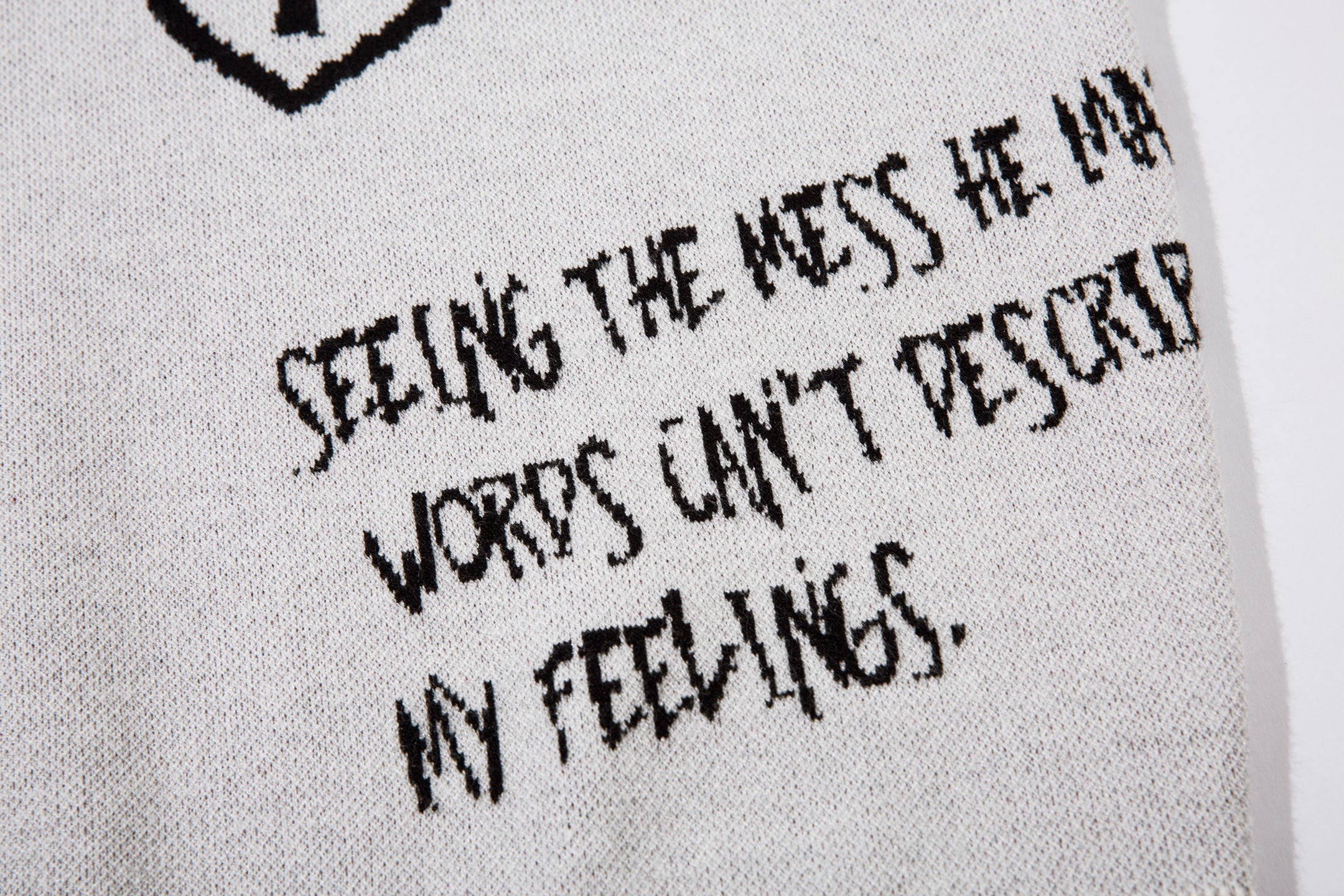 Omirad Graffiti Embroidered Knit Sweater | Streetwear