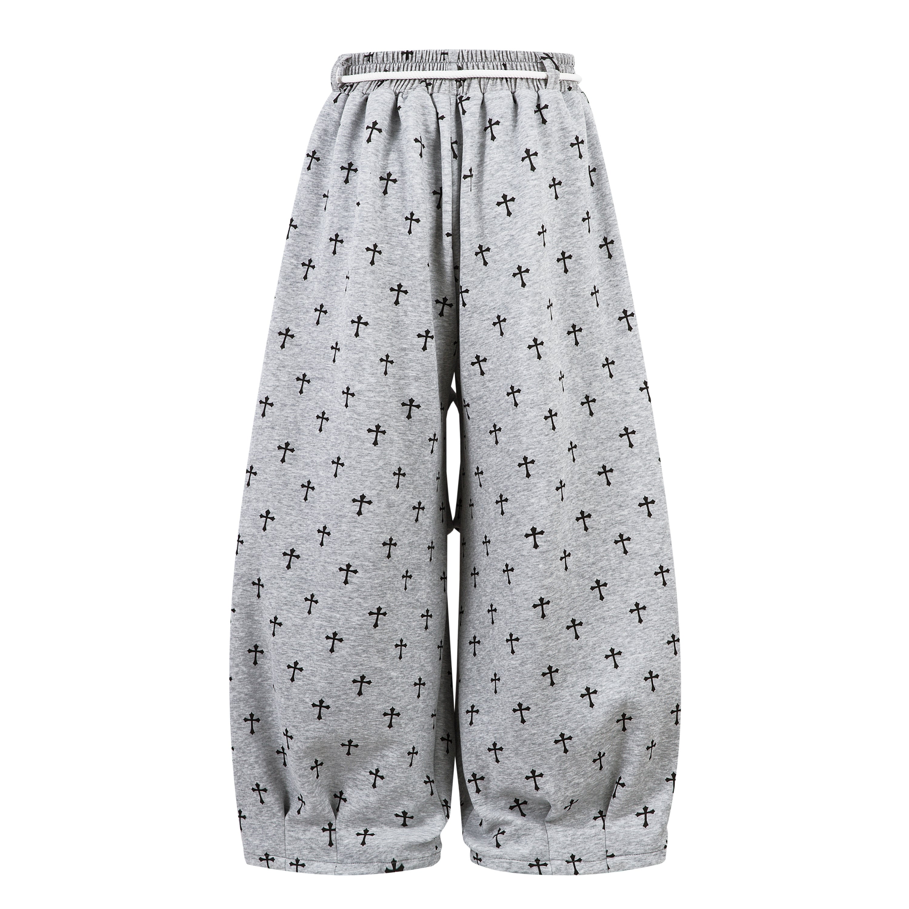 Omirad Cross Print Sweatpants | Gothic Streetwear Joggers
