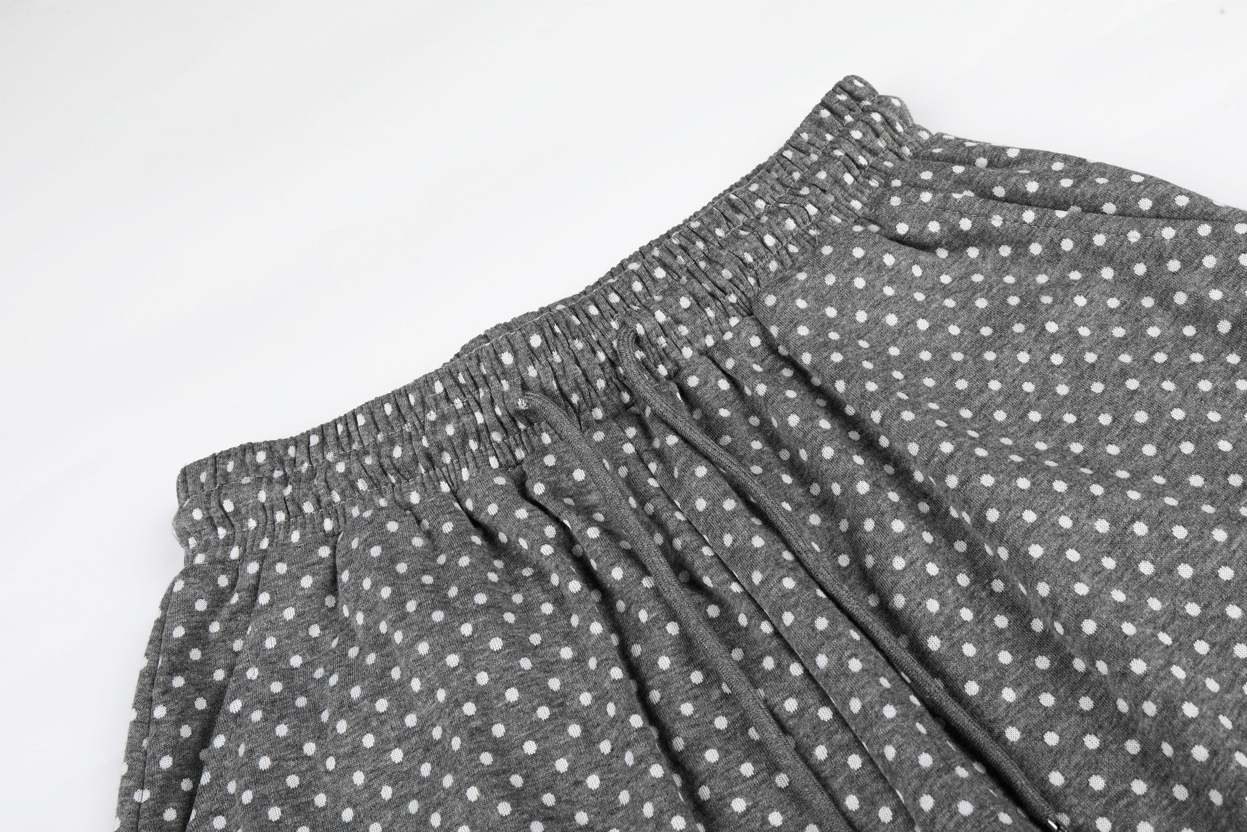 Polka Dot Star Print Wide-Leg Sweatpants | Y2K Streetwear