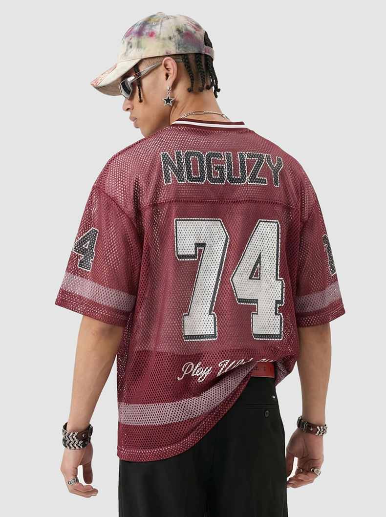 Awesome 74 Mesh Jersey T-Shirt | Retro Varsity Streetwear