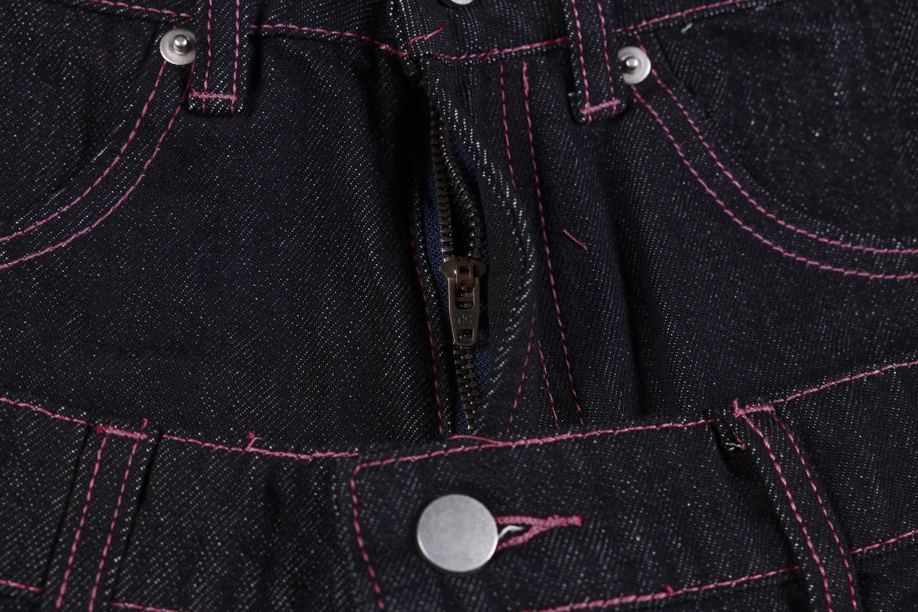RHNDE Double Waist Star Embroidery Wide-Leg Denim Pants