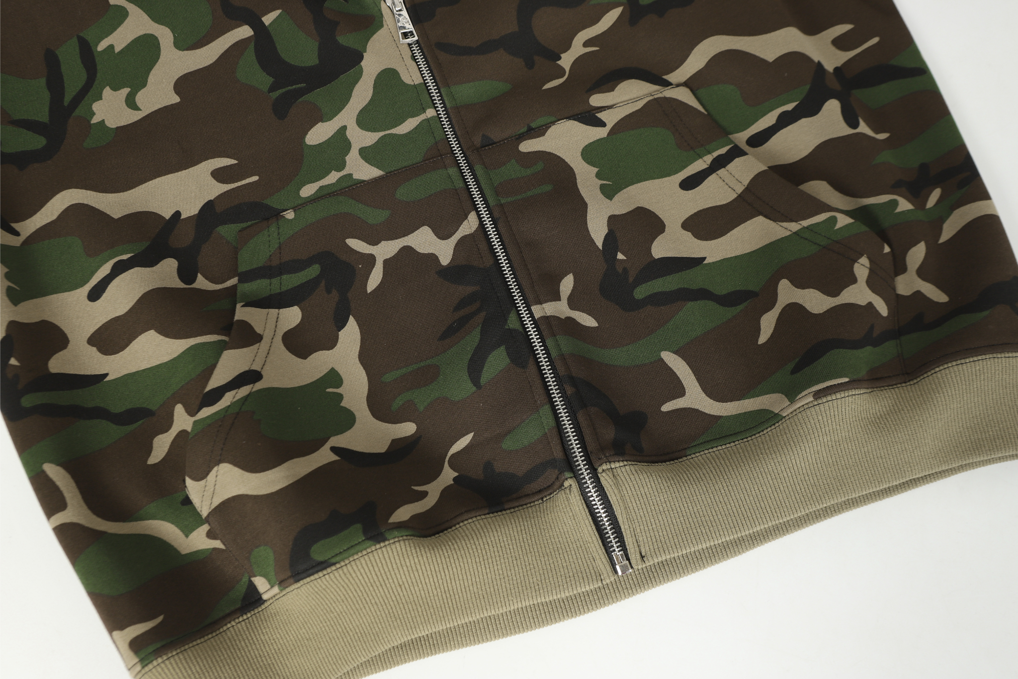 Omirad Camo Angel Graphic Zip Hoodie | Streetwear