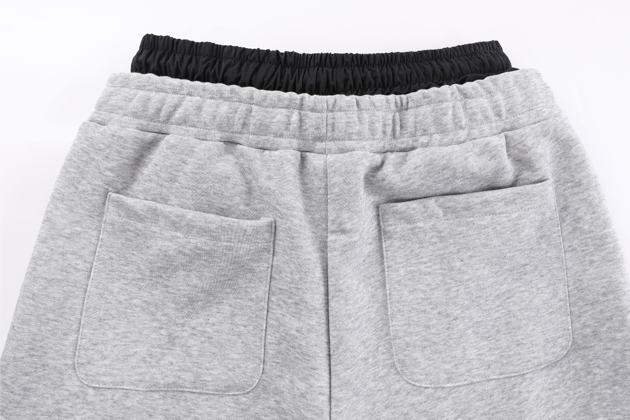 Double-Waist Stripe Wide-Leg Sweatpants | Oversized Streetwear