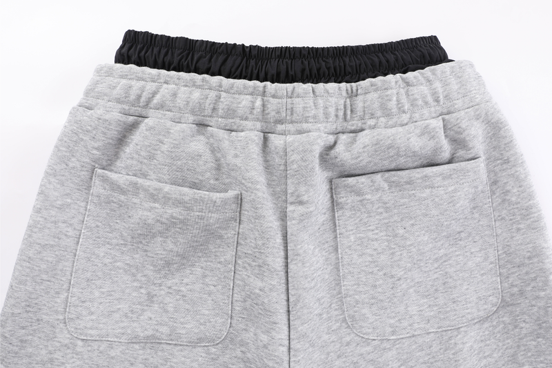 Double-Waist Stripe Wide-Leg Sweatpants | Oversized Streetwear