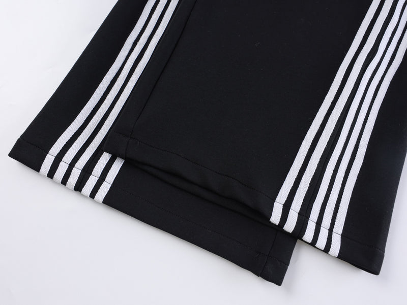 Barcode Graphic Wide-Leg Sweatpants | Streetwear Joggers