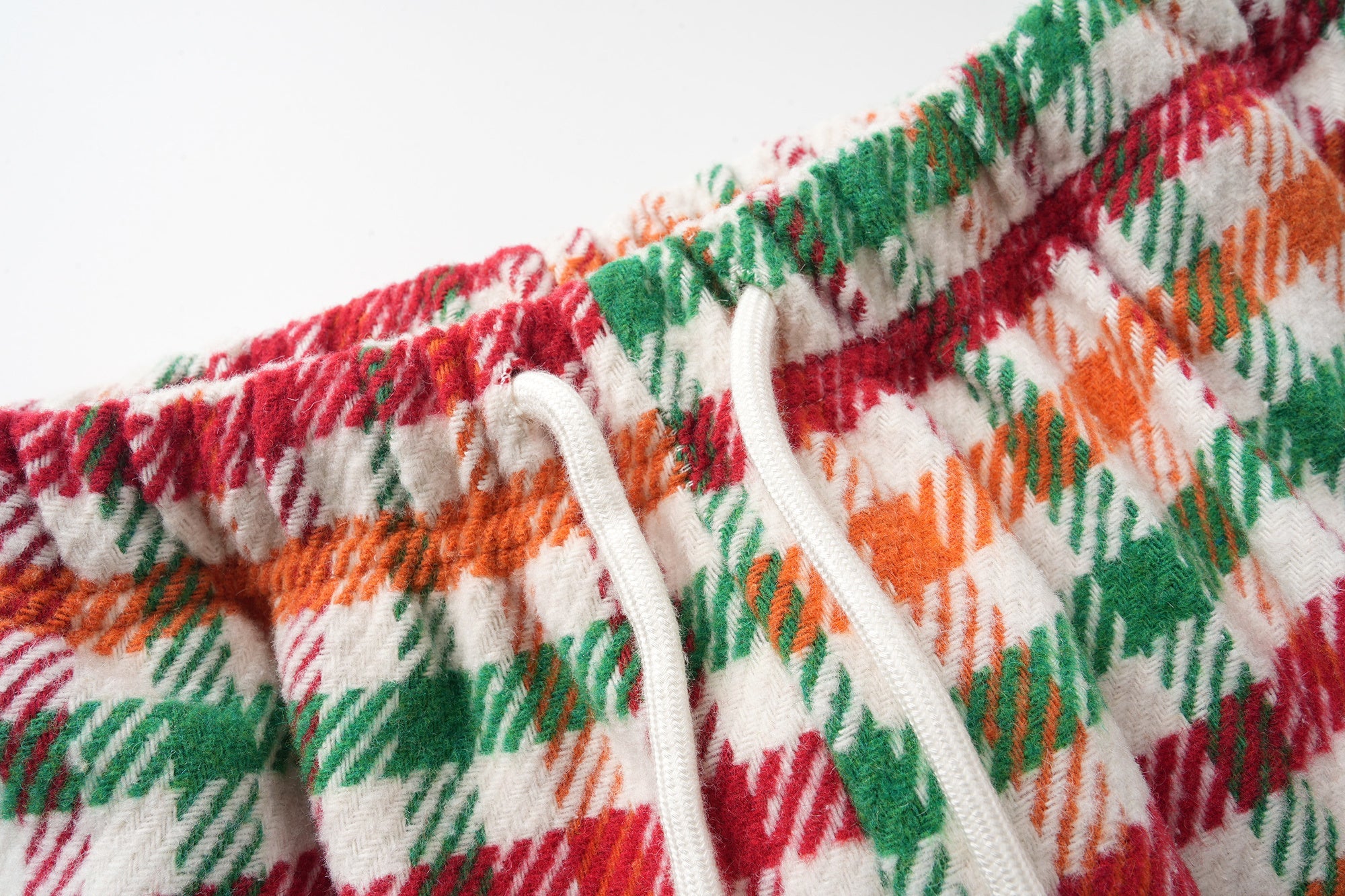 Vintage Plaid Wide-Leg Pants | Retro Multi-Color Check