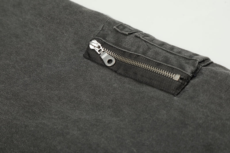 Washed Utility Hooded Jacket | Vintage Military Style