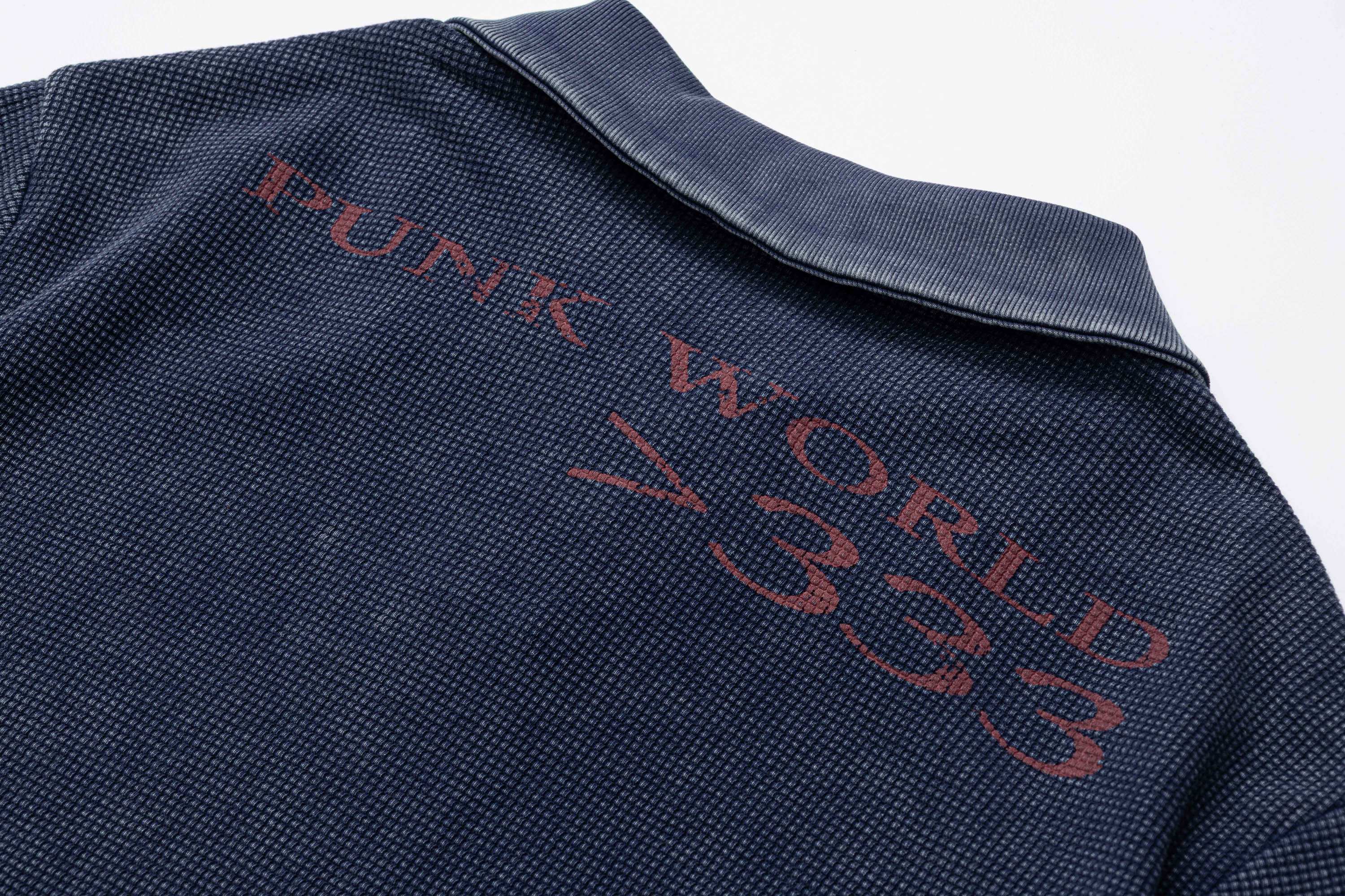 Omirad Vintage Washed Graphic Polo Tee | Retro Streetwear