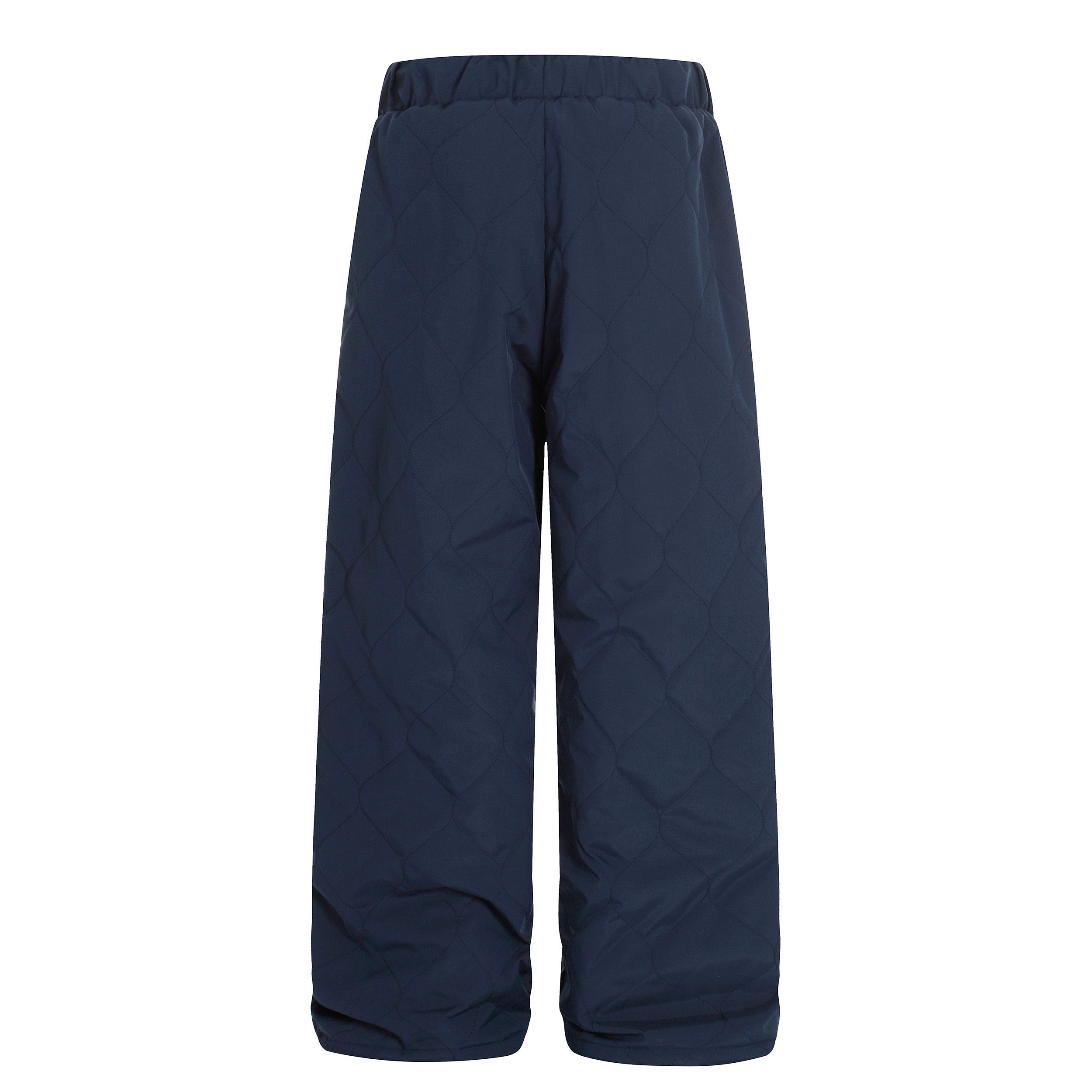 Quilted Wide-Leg Track Pants with Racing Stripes