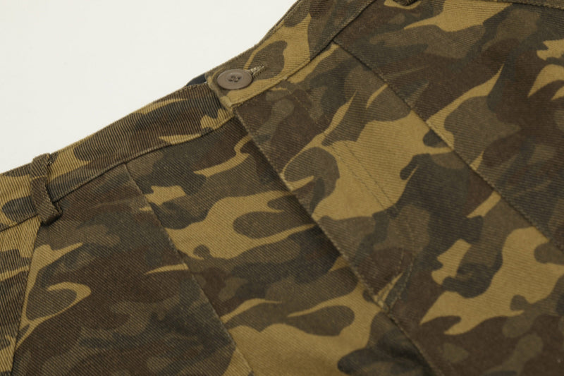 Omirad Washed Camo Wide-Leg Pants | 100% Cotton Streetwear