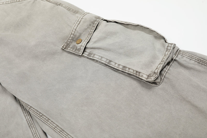 Omirad Vintage Washed Cargo Wide-Leg Pants | 100% Cotton