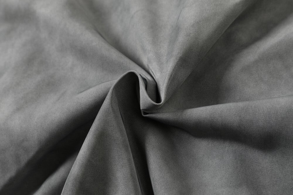 Omirad Washed Grey Bomber Jacket | Matte Suede-Look