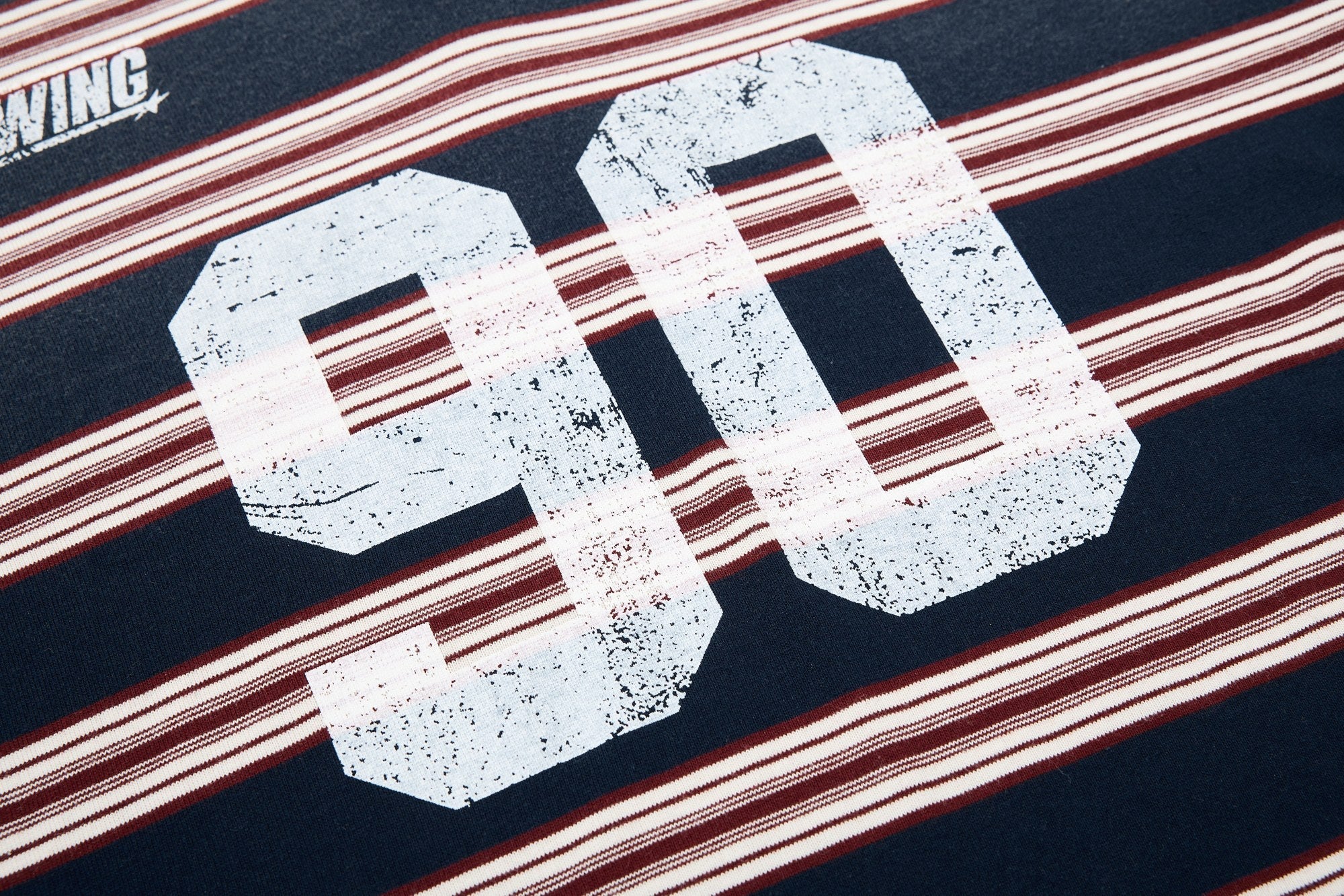 Vintage Stripe Rugby Polo Shirt | Retro 90 Graphic | Omirad