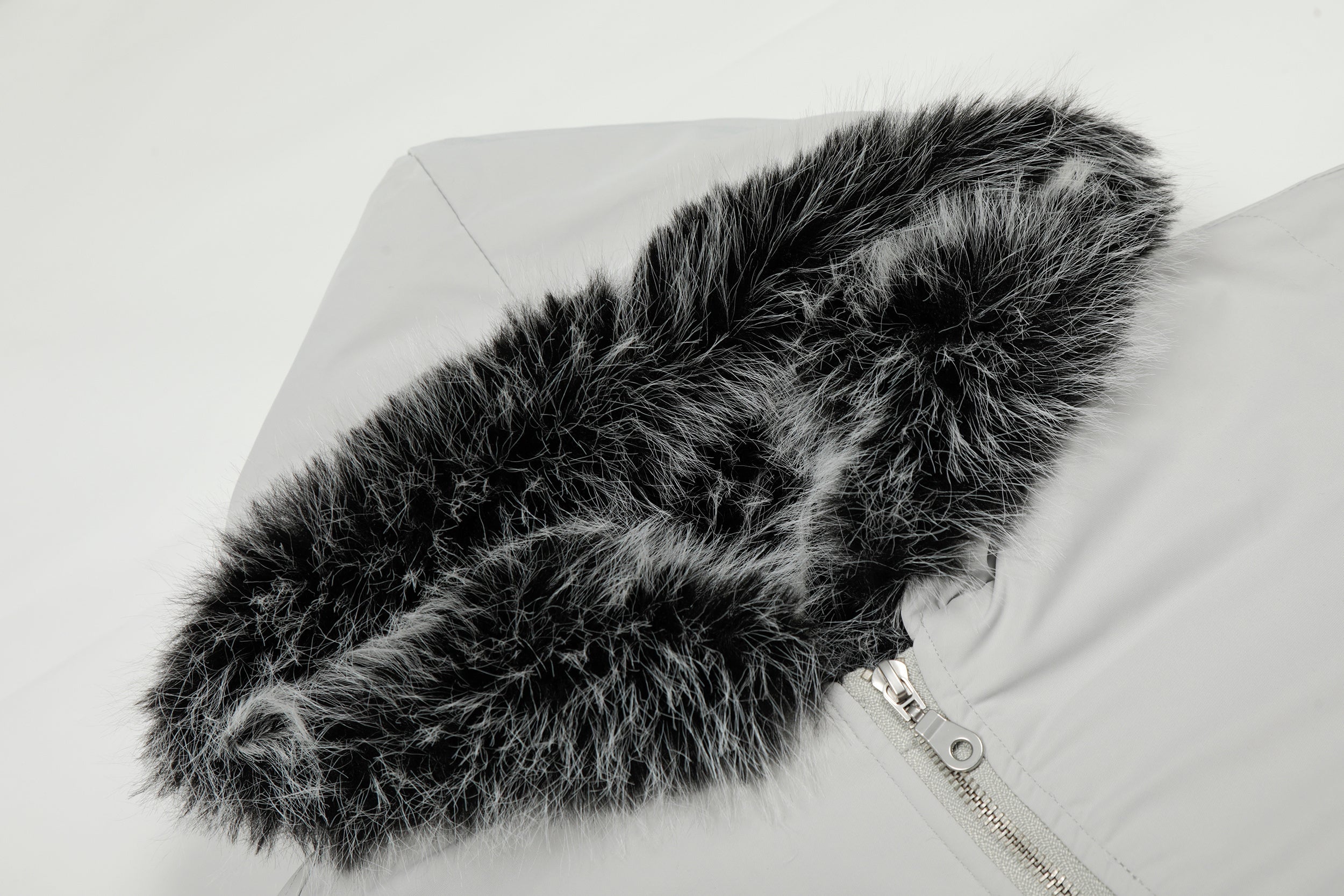 Faux Fur Hood Utility Bomber Jacket | Omirad