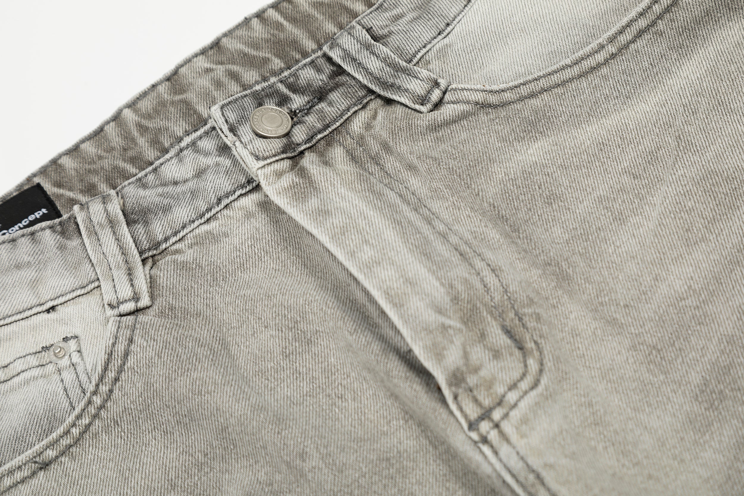 Omirad Distressed Paint-Splash Wide-Leg Jeans | Streetwear