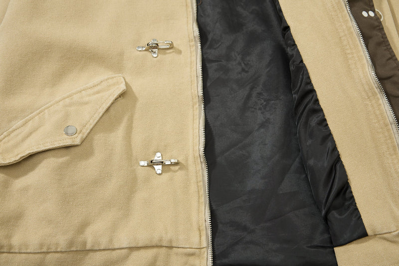 Omirad Classic Toggle Work Jacket | Cropped Utility Jacket