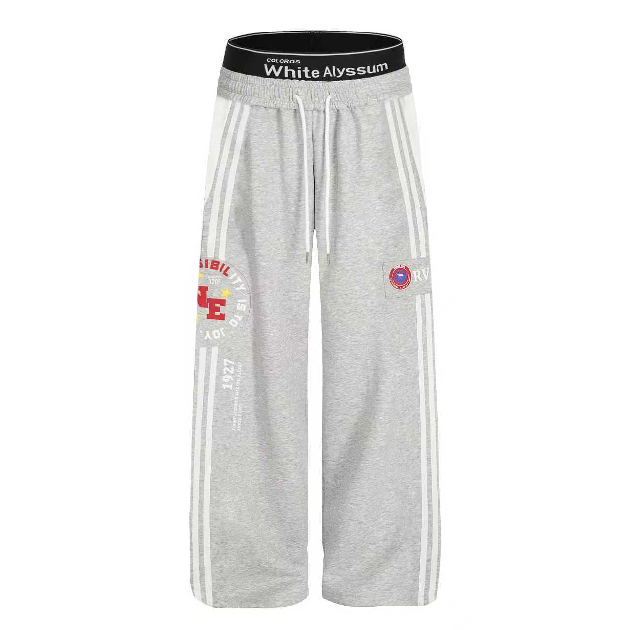 Varsity Stripe Wide-Leg Track Pants | Streetwear Sweatpants