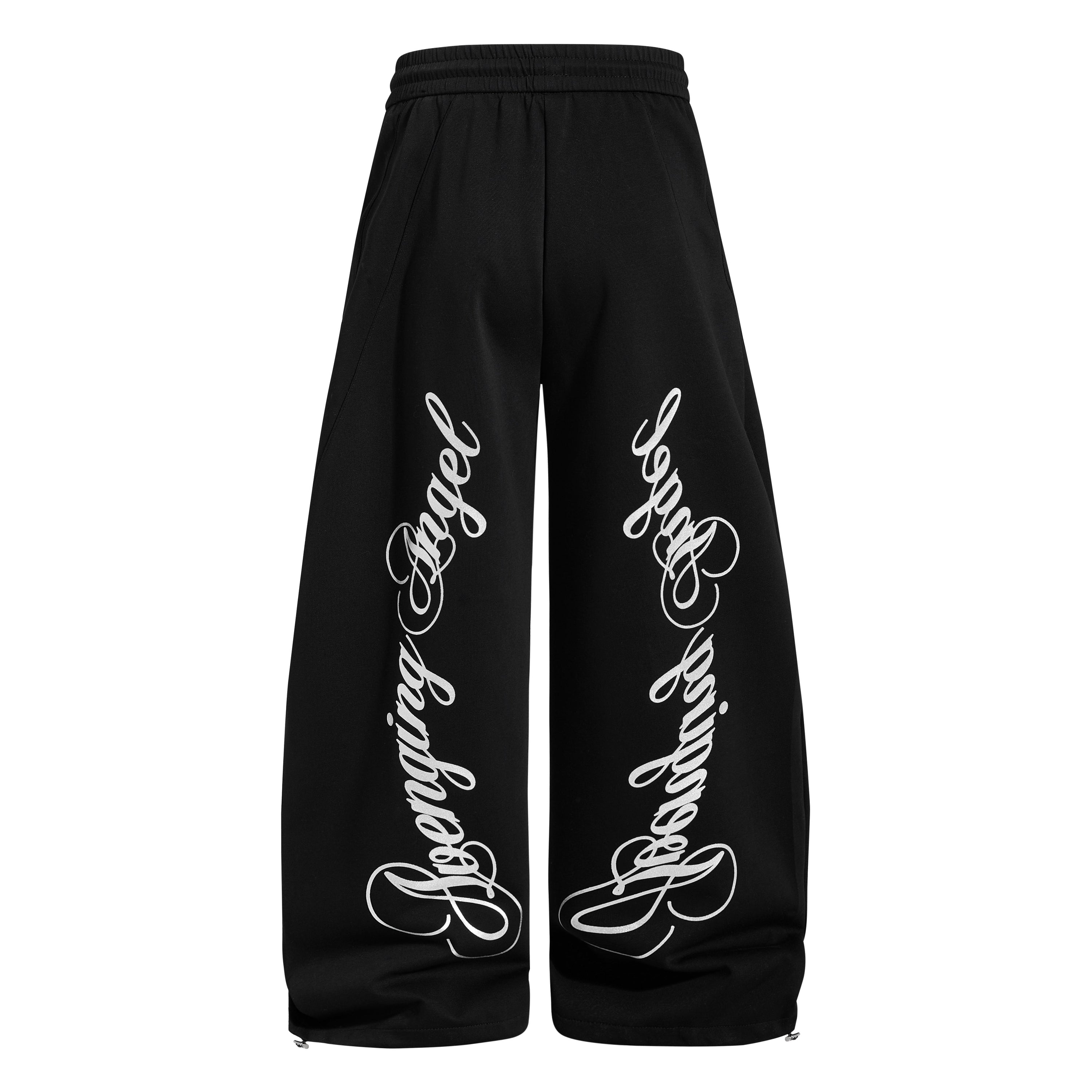Omirad Script Wide-Leg Sweatpants | Streetwear Baggy Pants
