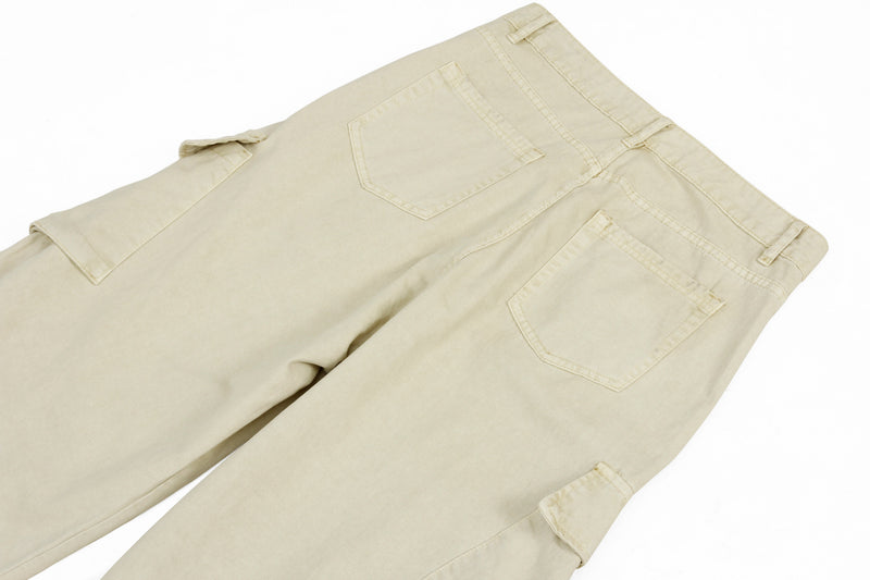Omirad Cargo Wide Leg Pants | Washed Cotton Streetwear