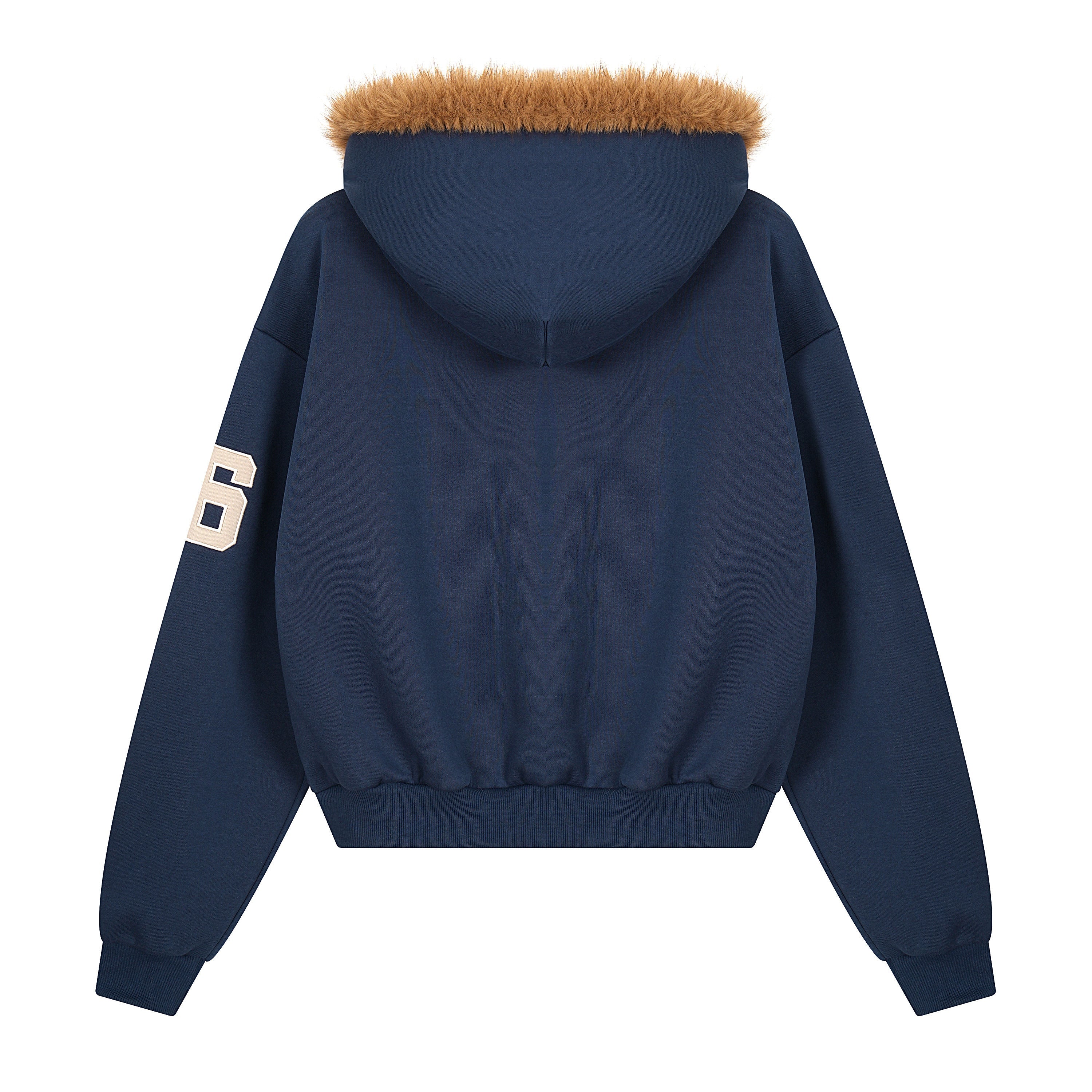 Omirad NYC Fur-Lined Zip Hoodie | Varsity Graphic Hoodie