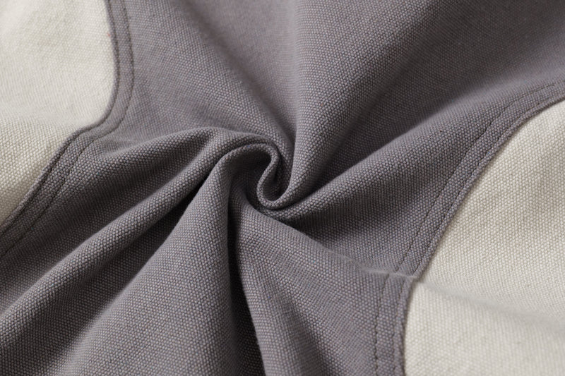 Two-Tone Curved Panel Bomber Jacket | Relaxed Street Fit