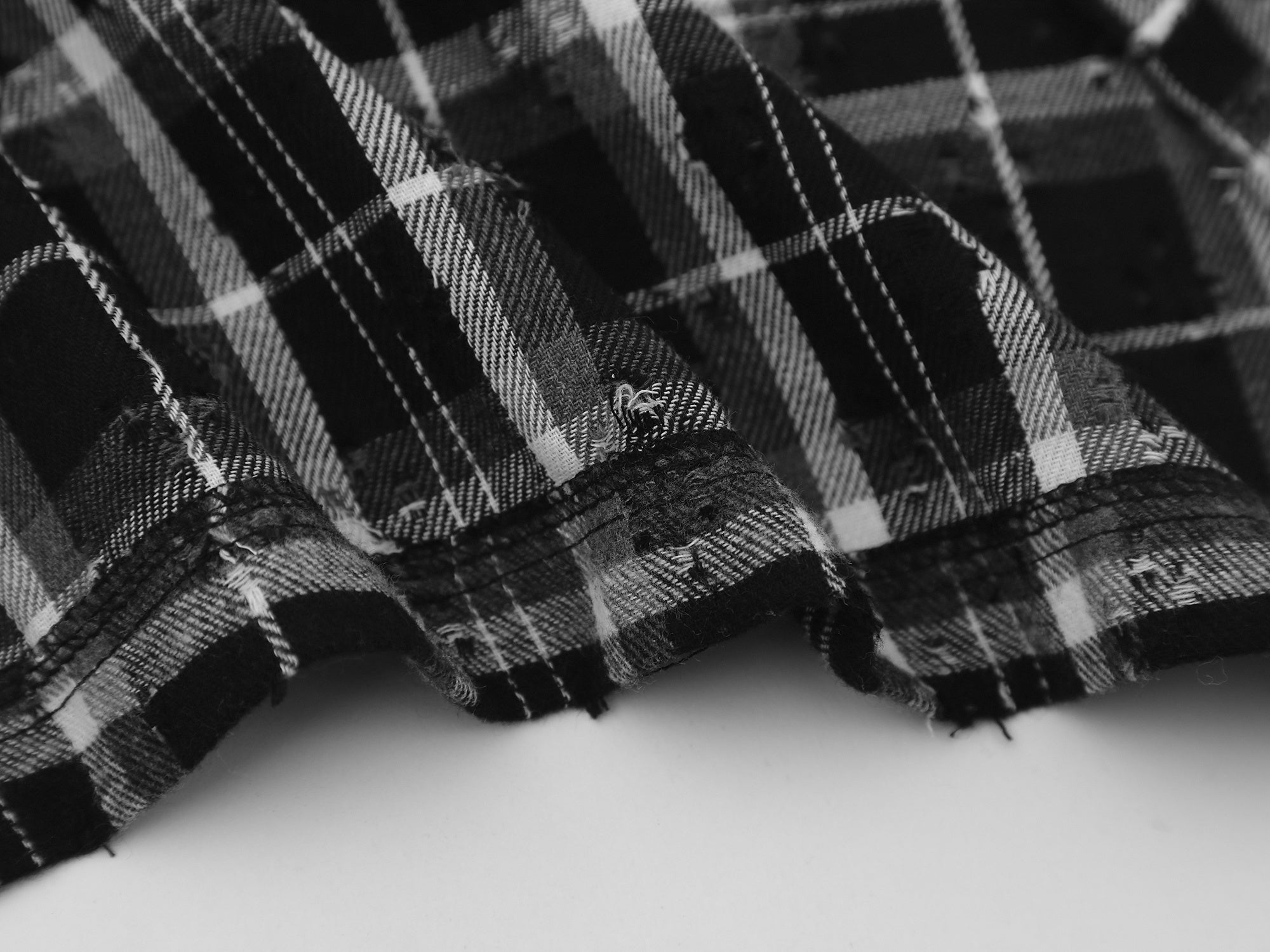 Omirad Burn The Script Graphic Plaid Shirt | Streetwear