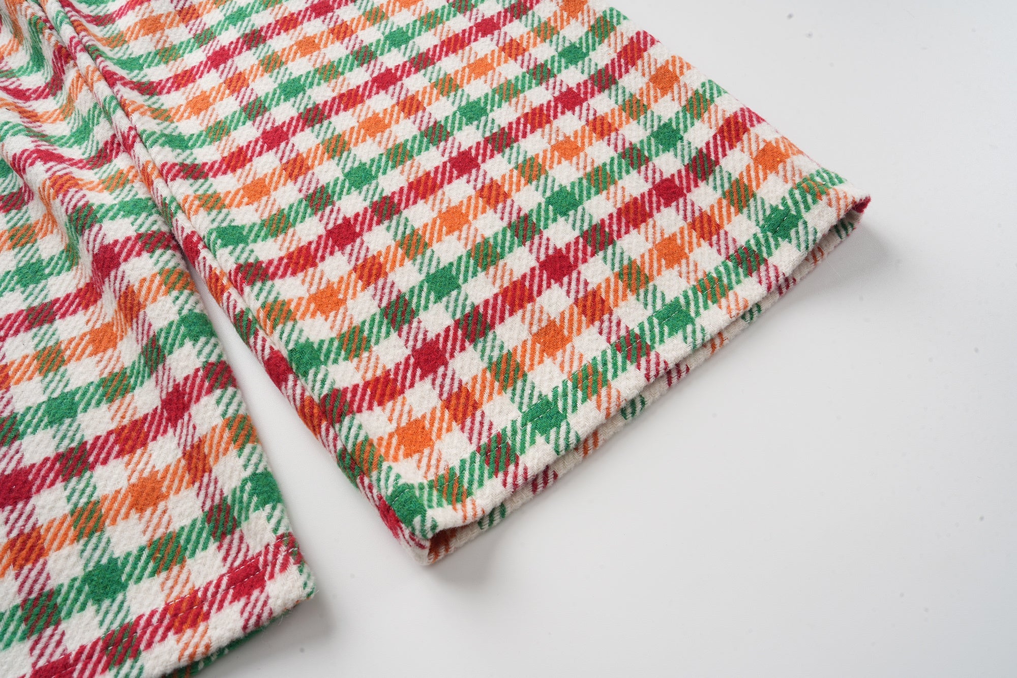 Vintage Plaid Wide-Leg Pants | Retro Multi-Color Check