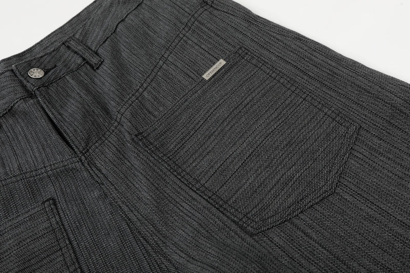 Omirad Textured Wide-Leg Utility Pants | Streetwear