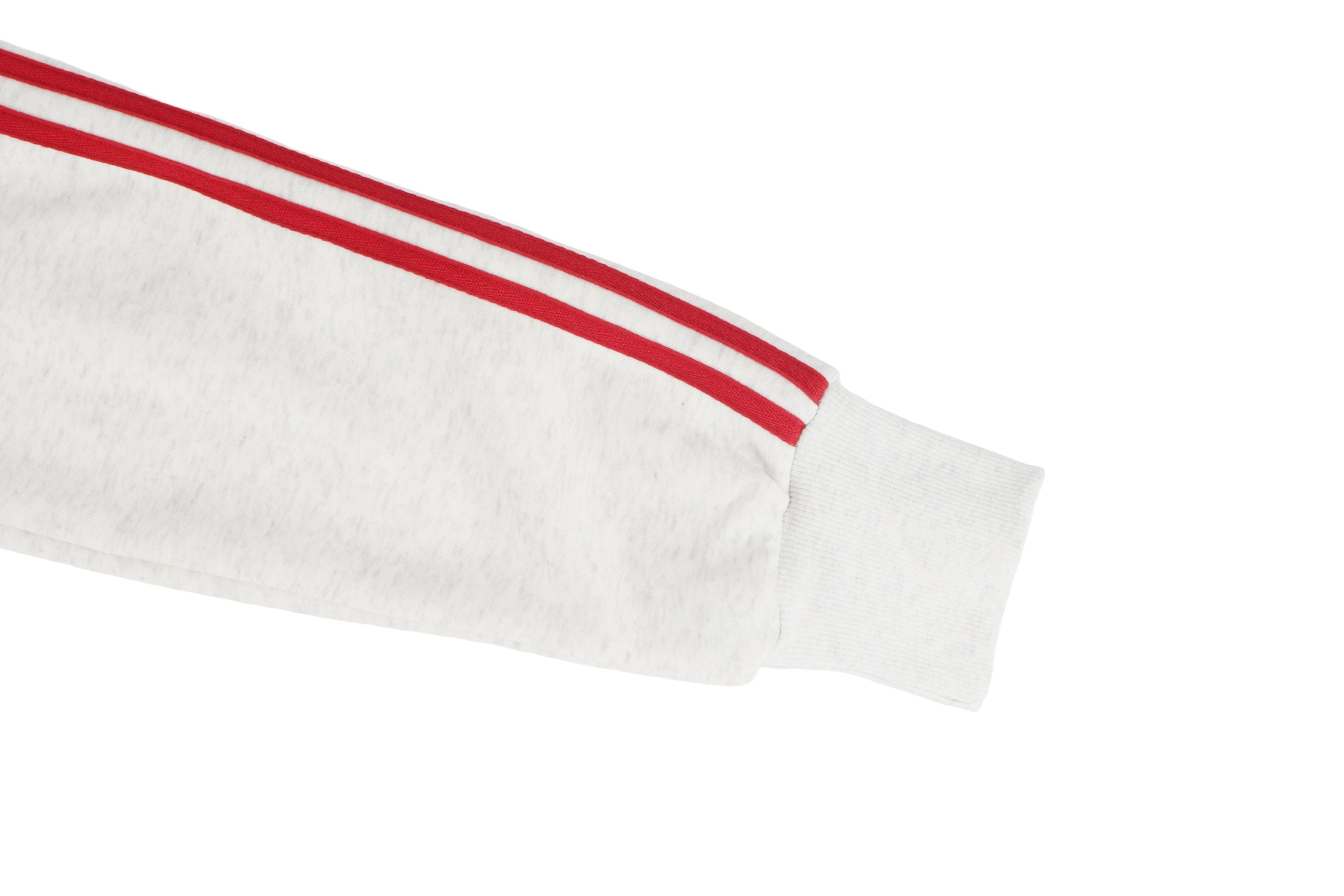 Y2K Off-Shoulder Zip Hoodie | Red Star Cropped Sweatshirt