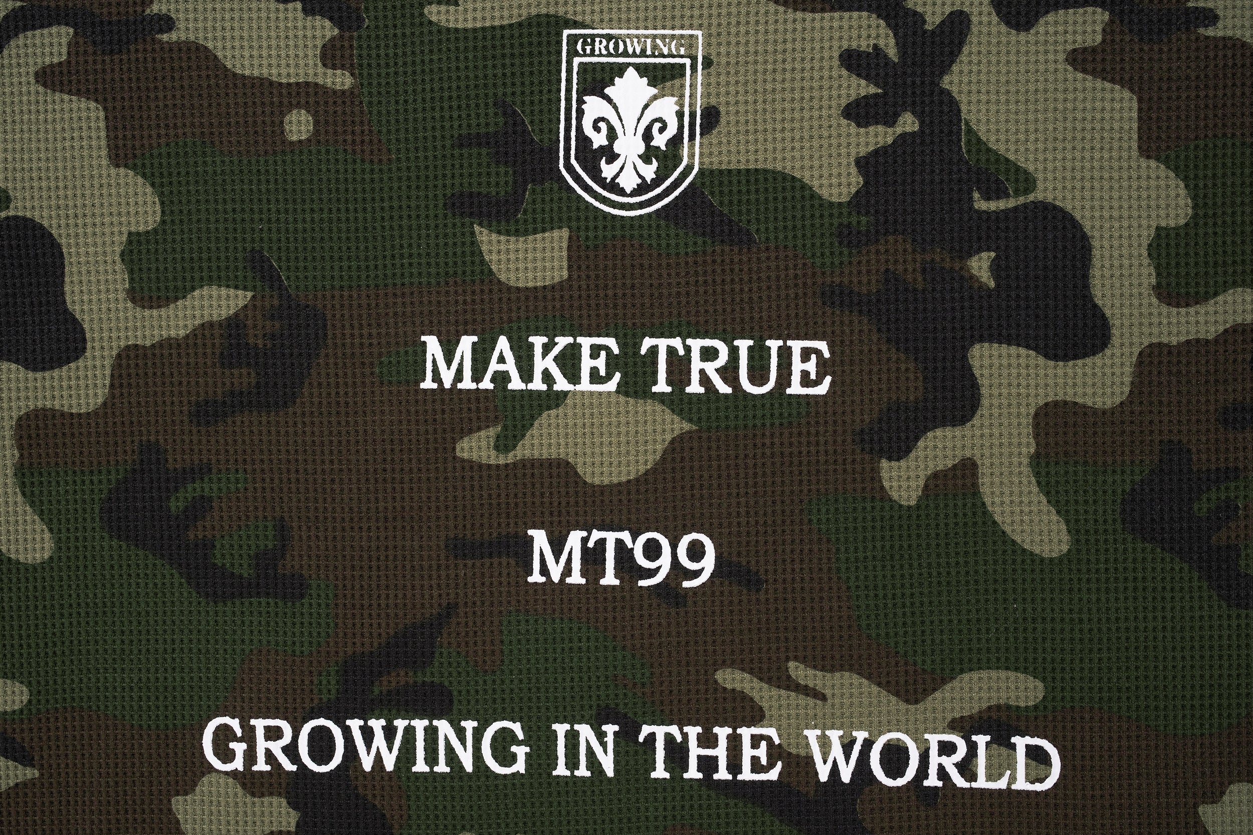 Camo Text Graphic Long Sleeve Sweatshirt | Streetwear