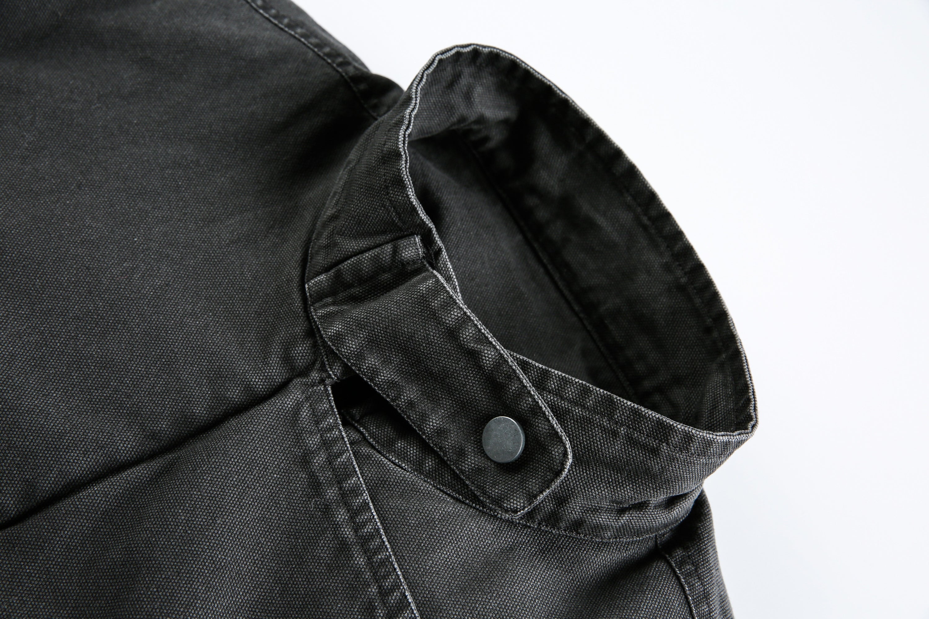 Metal Clasp Utility Jacket | Military-Inspired Cotton Jacket