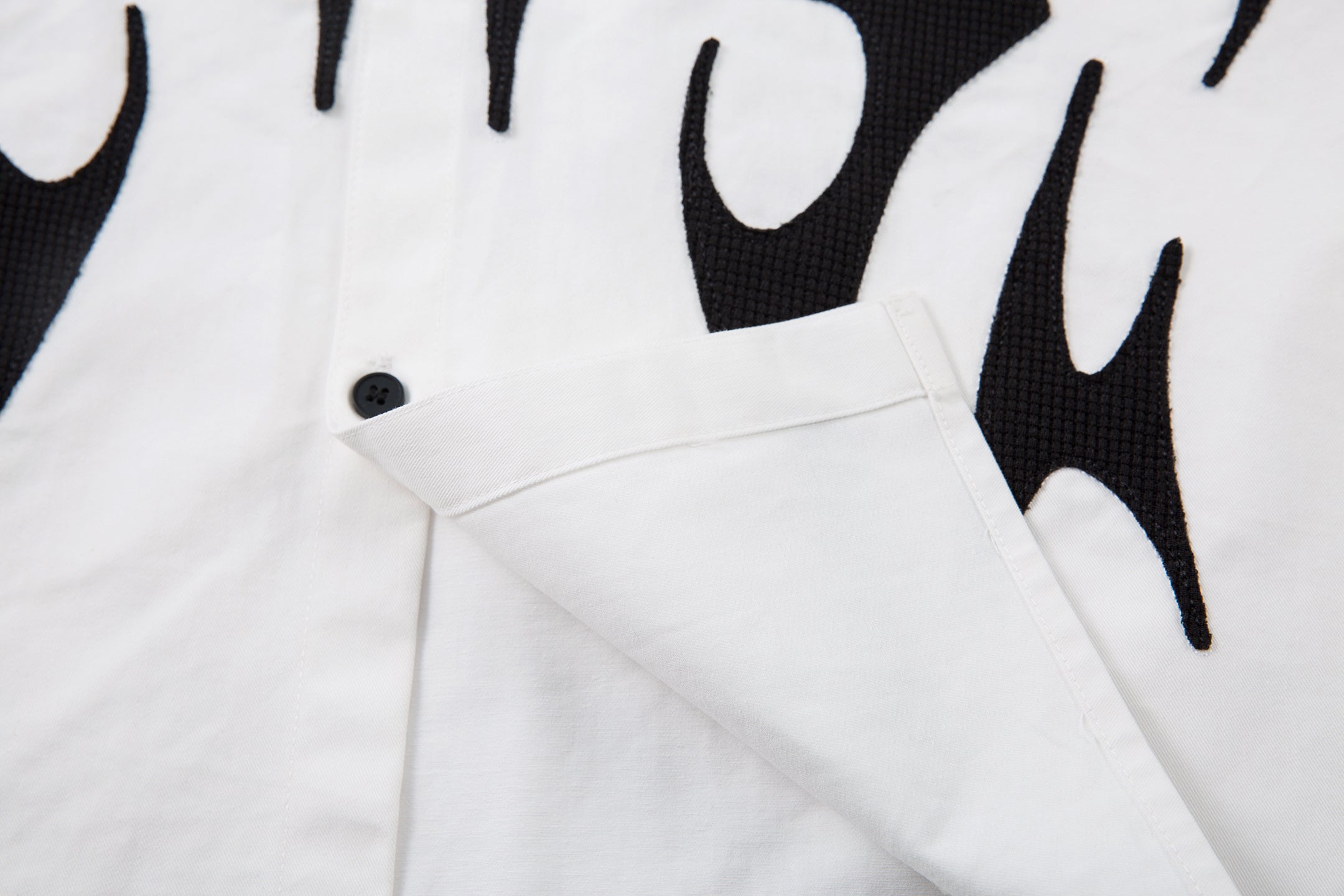 Omirad Tribal Flame Layered Shirt | Streetwear Button-Up