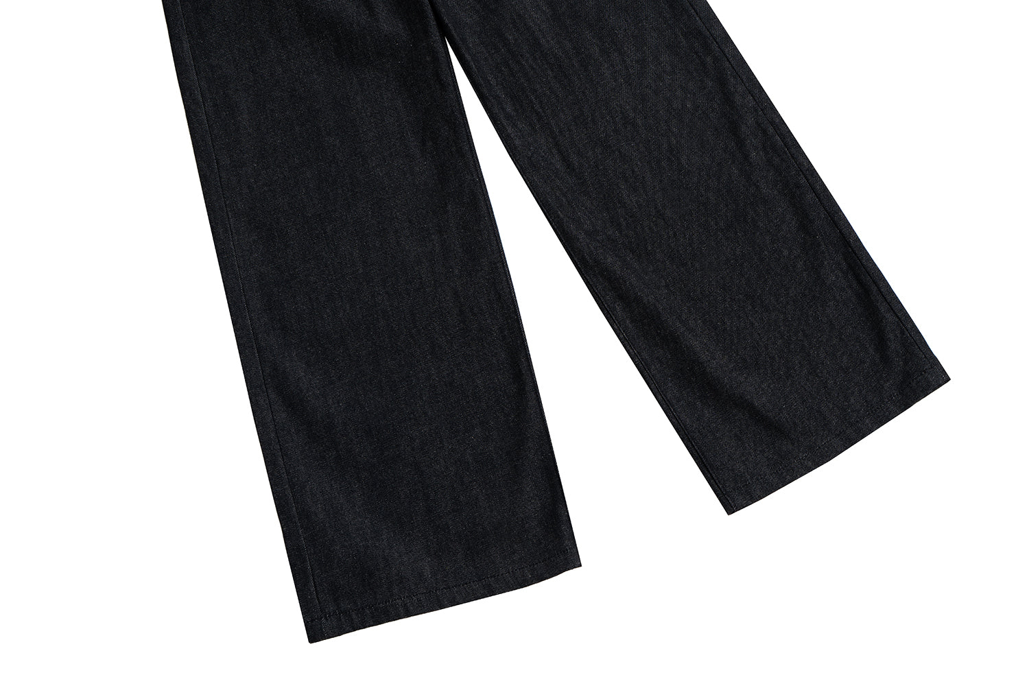 Omirad High-Rise Button Fly Wide-Leg Raw Denim Jeans