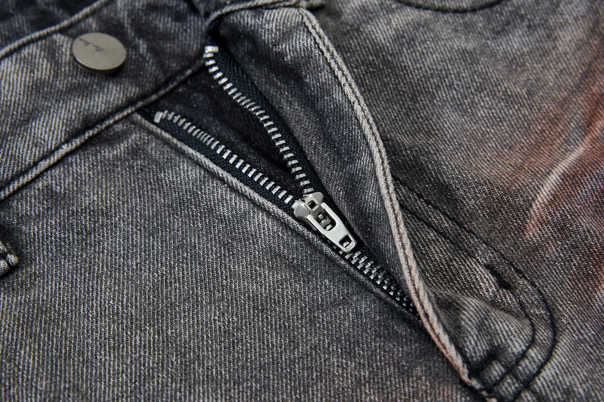 Painted Distressed Cargo Denim Pants | Wide-Leg Streetwear