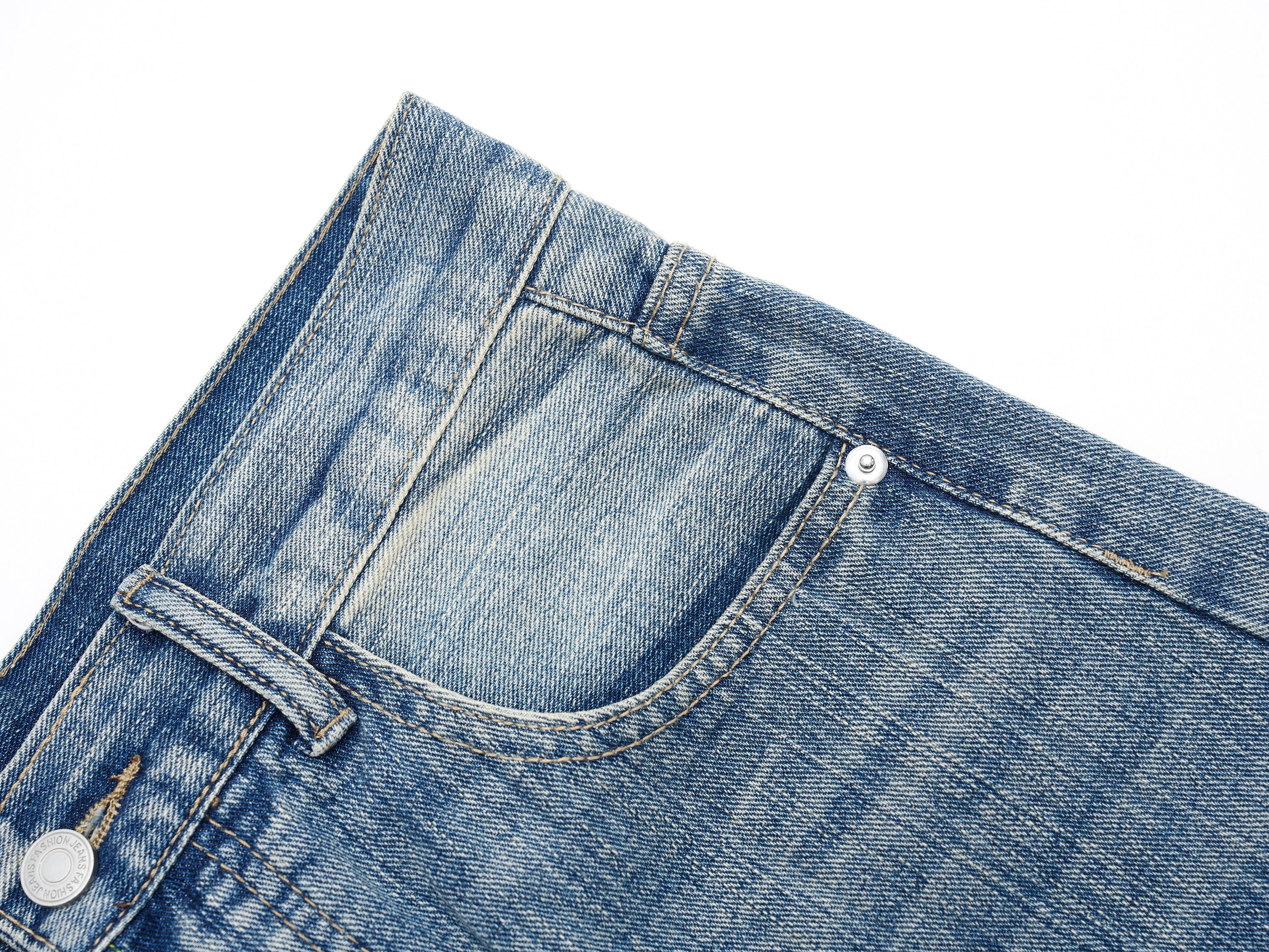 Omirad Vintage Fade Barrel Jeans | Wide Leg Streetwear Denim