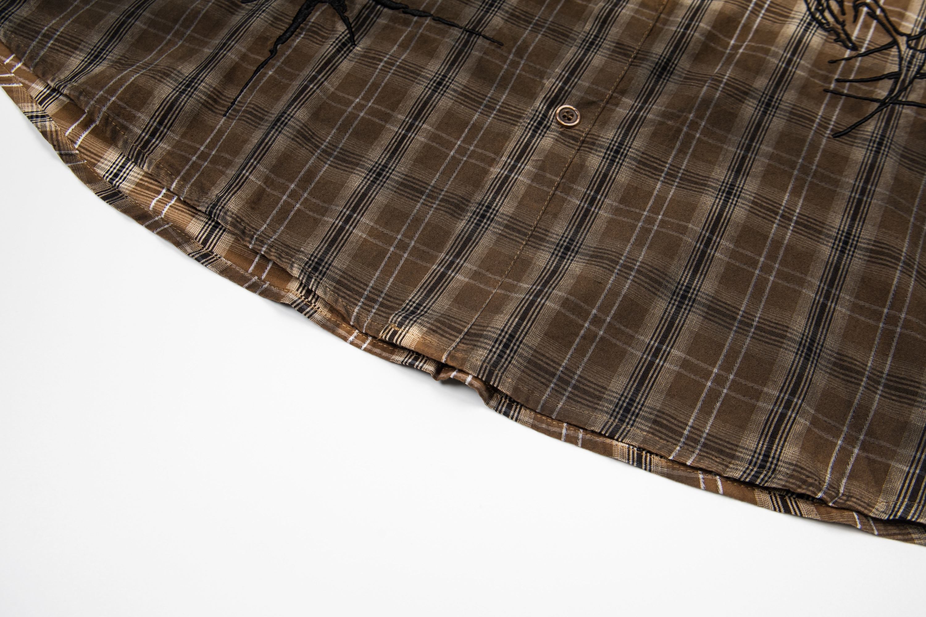 Omirad Vintage Plaid Graphic Shirt | Retro Streetwear