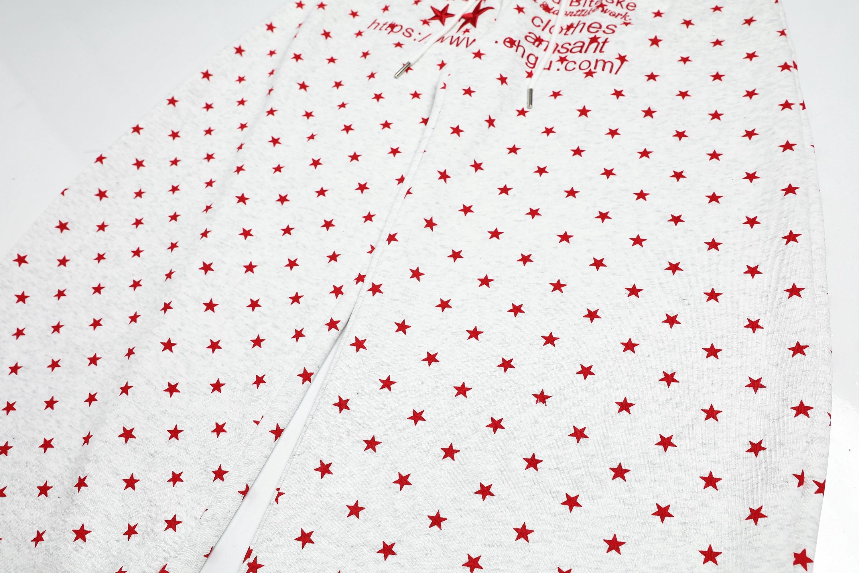 Omirad Star Print Wide-Leg Sweatpants | Streetwear