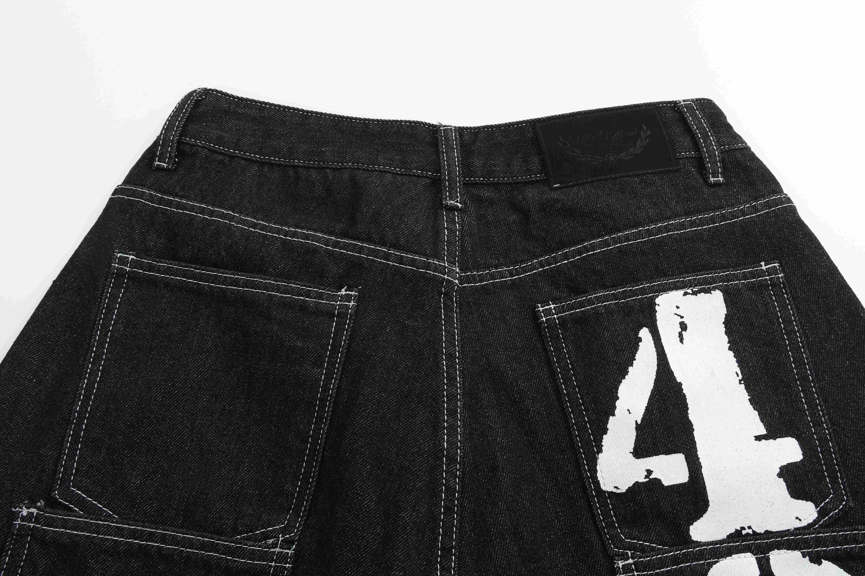 Omirad 404 Patchwork Denim Shorts | Oversized Streetwear