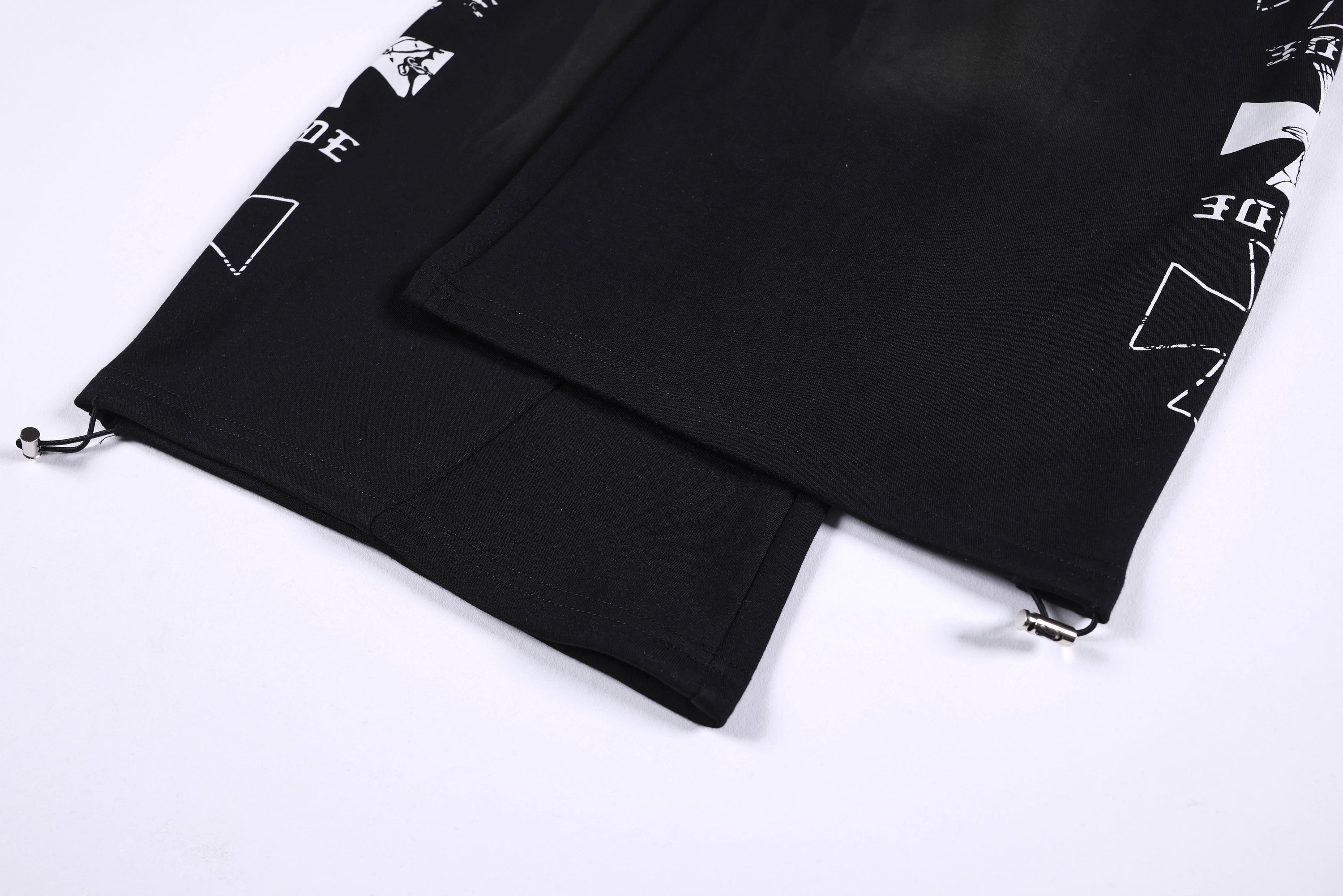 Omirad Gothic Script Wide-Leg Sweatpants | Streetwear