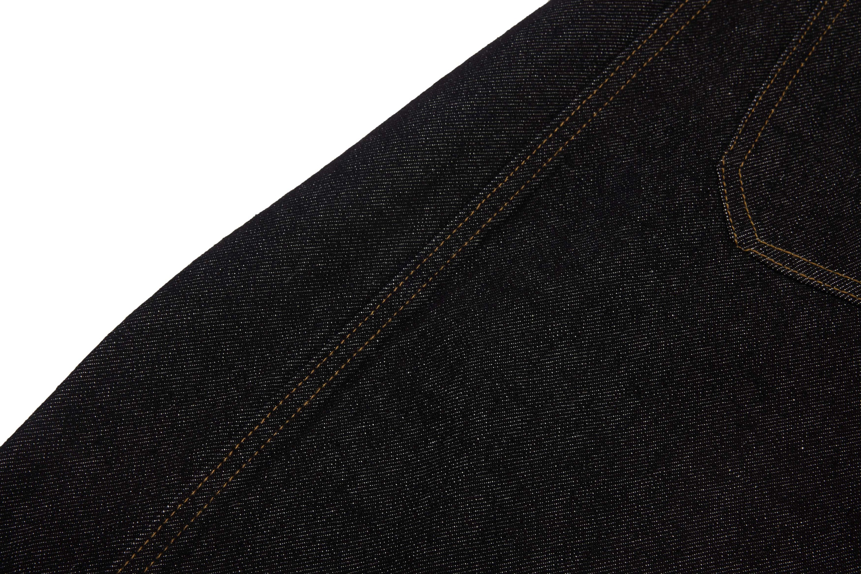 Omirad Contrast Piping Wide-Leg Jeans | Retro Street Denim