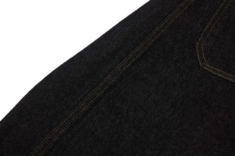 Omirad Contrast Piping Wide-Leg Jeans | Retro Street Denim