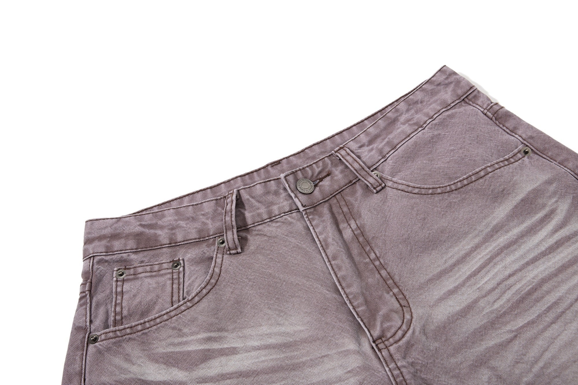 Vintage Fade Wide-Leg Denim Pants | Washed Streetwear Jeans
